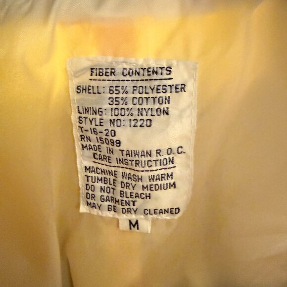 Vintage 70s Retro Bright Yellow Spring Jacket Lightweight Medium - Picture 7 of 9